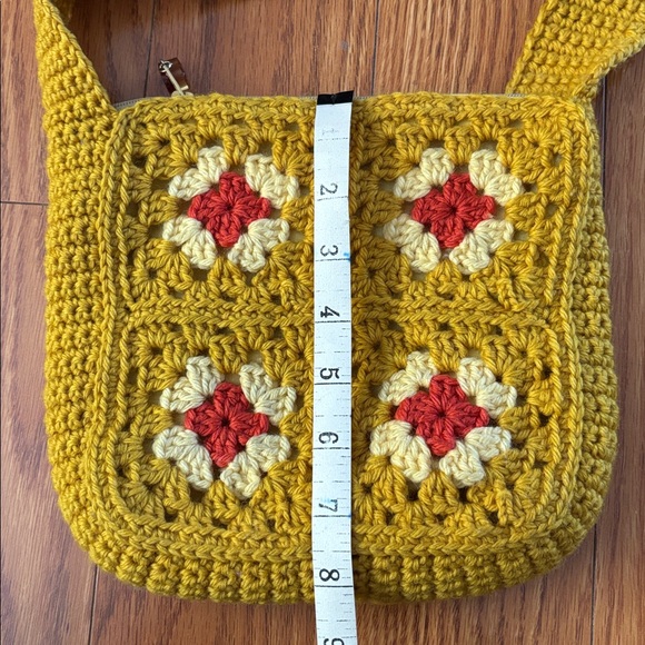 HANDCRAFTED GRANNY SQUARES SHOULD BAG - SO HIPPIE! ✌🏼 - Picture 2 of 7